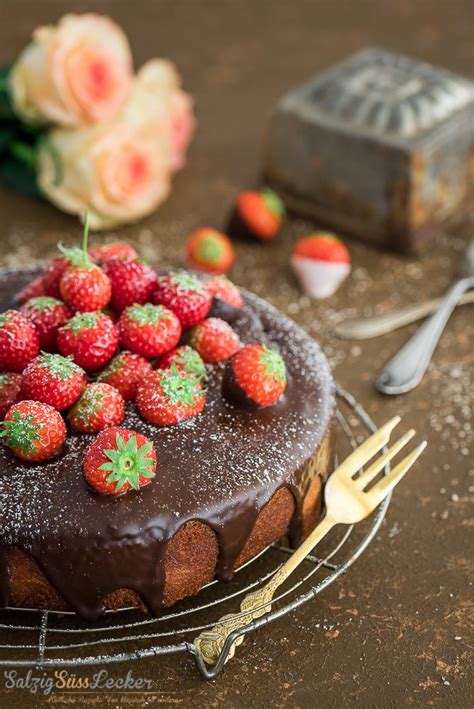 Erdbeer-Schoko-Kuchen - ein herrlich, saftiger Genuss - Salzig, Süß und ...