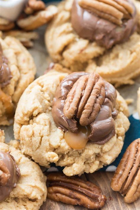The softness of the caramels is mainly a result of the cream. Turtle Peanut Butter Cookies | Crazy for Crust | Bloglovin'