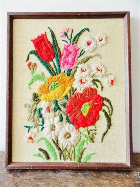 Vintage Floral Yarn Art Yarn Art Personalized Pet Memorial Vintage