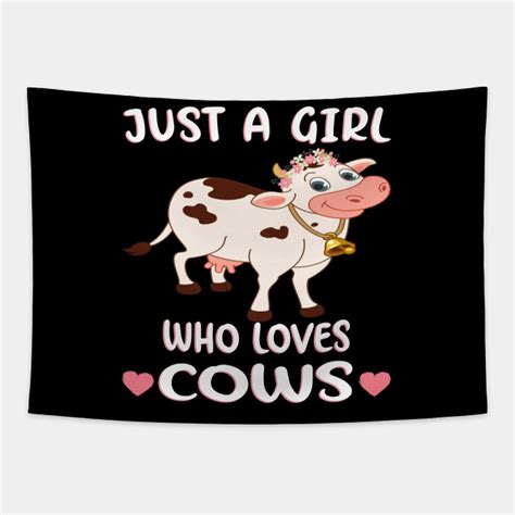 Just A Girl Who Loves Cows Farmer Girl Cow Lover T Just A Girl Who