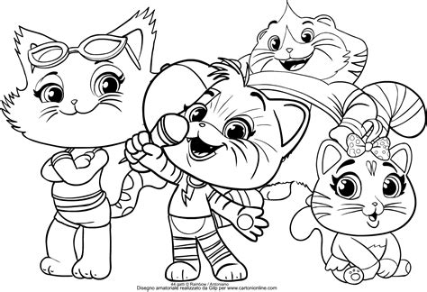 44 Cats Coloring Pages