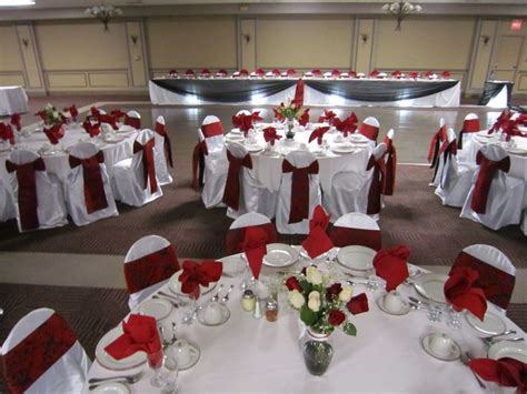 Wedding Decorations Red And White Red And White Wedding