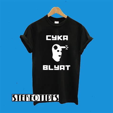 Global offensive, which has a large russian playerbase.swearing in video games is common practice, and cs:go allows players from many countries to play on the same game servers. Cyka Blyat T-Shirt