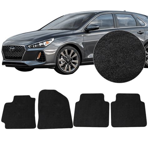 Compatible With 17 18 Hyundai Elantra Oe Factory Style Black Nylon