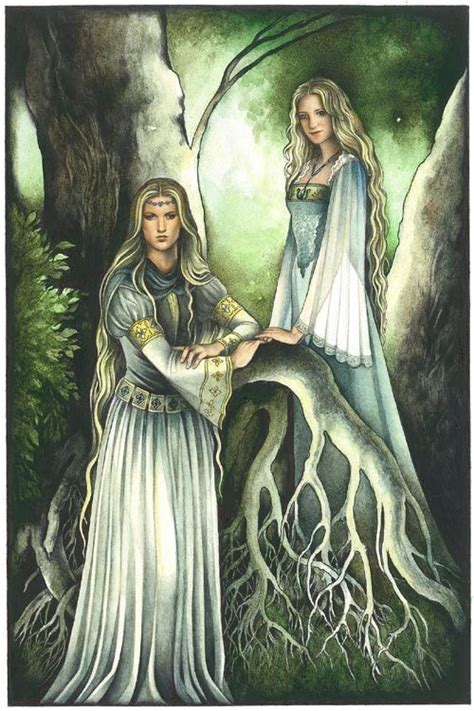 Galadriel And Celebrian By Ebe Lotr Art Tolkien Art Art