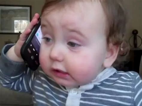 Baby Pretending To Be On The Phone Is Cutest Thing Youll See All Day