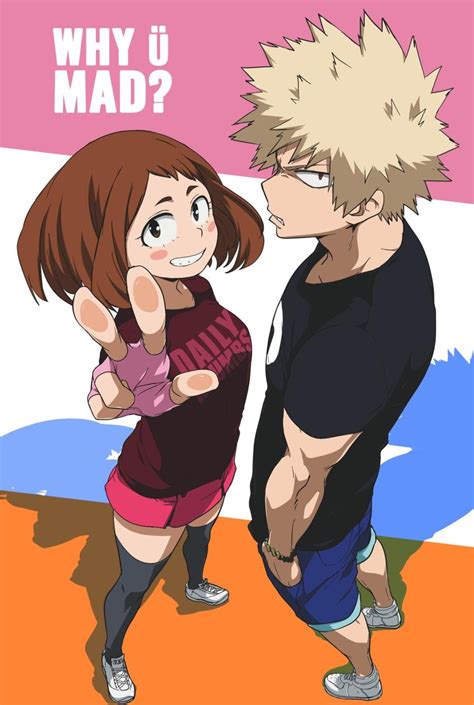 Krumbs Dailykrumbs Bakugou Katsuki Uraraka Ochako Boku No Hero