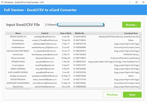 Excel To Vcard Converter To Convert Xlsx Contacts To Vcf File Hot Sex Picture