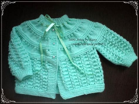 1000 artes casaquinho kauã tricô para bebês