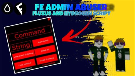 Fe Admin Abuser Script Free Admin Roblox Fluxus And Hydrogen Youtube