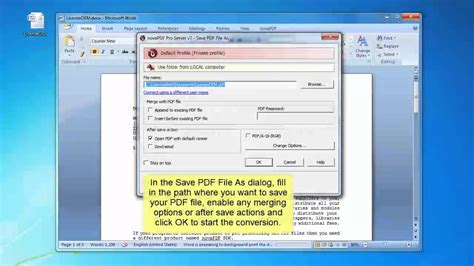 How To Convert Word 2007 Files To Pdf Youtube
