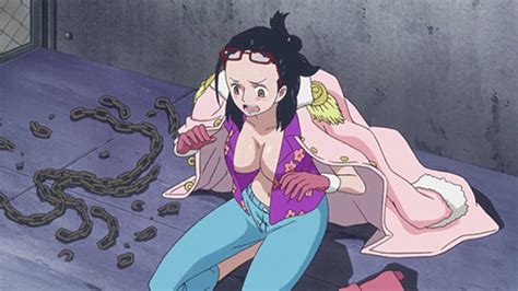 Tashigi One Piece Animated Animated  Lowres Screencap Tagme 1girl Blue Hair Breasts