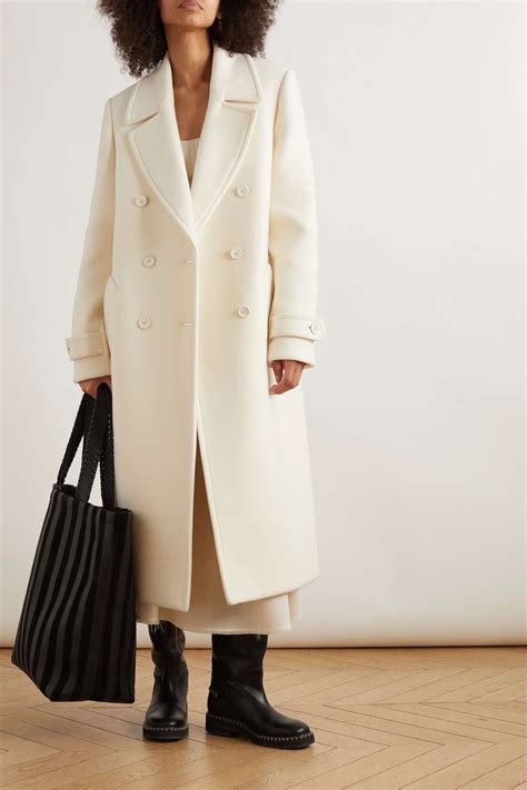 CHLOÉ Double breasted wool blend coat NET A PORTER