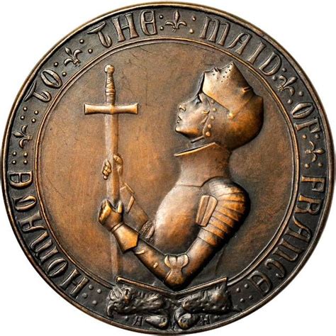 Joan Of Arc Medal Homage To The Maid Of France Anna Vaughn Hyatt