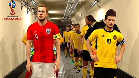 England Vs Belgium Fifa World Cup Russia 2018 Gameplay Youtube