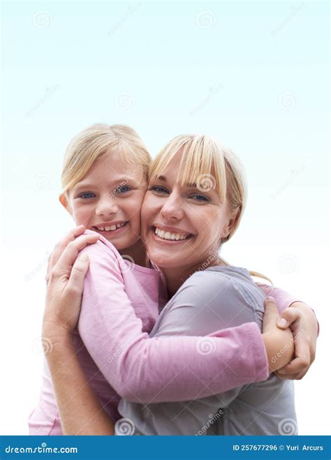 Theres Nothing Like A Mothers Love A Happy Young Girl Giving Her Mother A Big Hug Outside