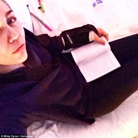 Miley Cyrus Displays Nasty Gash As She Preps For Surgery In Bizarre