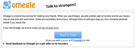 Web Site Offers Anonymous Chats With Strangers The New York Times