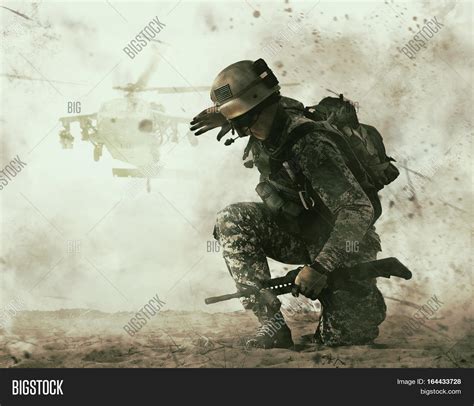Us Soldier Desert Image And Photo Free Trial Bigstock