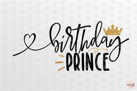 Eps Files Silhouette Clipart Cricut Png Clip Art Birthday Prince Shirt