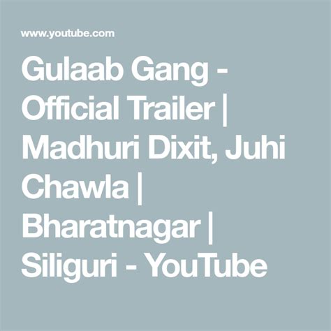 Gulaab Gang Official Trailer Madhuri Dixit Juhi Chawla