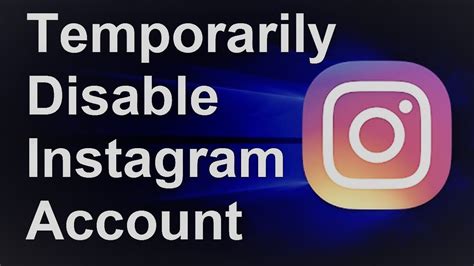 Log into instagram.com from a mobile browser. How To Temporarily Disable Instagram Account - YouTube