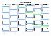 1995 calendar ≡ free-calendars.com