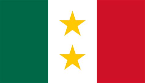 Flag Of The State Of Coahuila Y Tejas In The Republic Of Mexico 1824