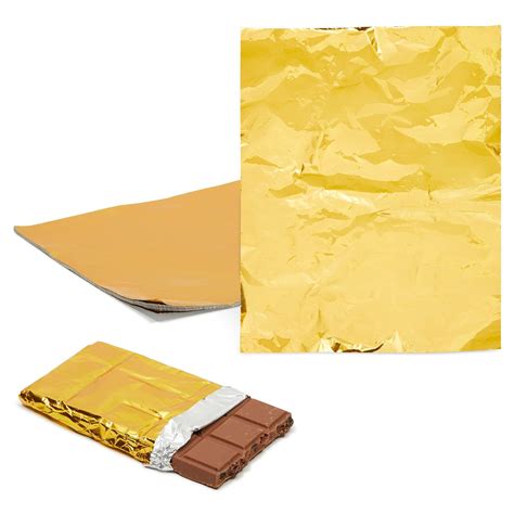 Juvale 100 Sheets Gold Foil Candy Wrappers For Treats Wrapping