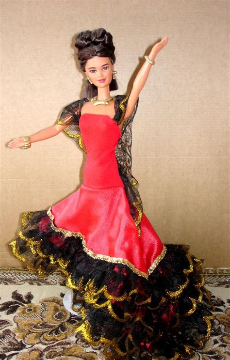 Barbie Doll In Traditional Spanish Costume By Marco Dolls Barbie Fashion Spanish Costume Barbie