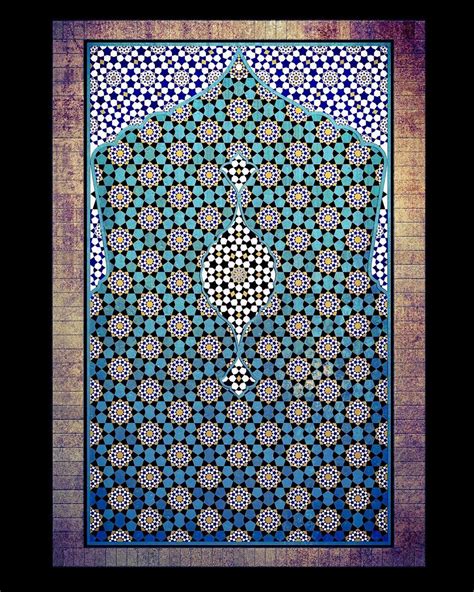 Aslam Qureshi On Instagram Drawing Of Beautiful Panel Of Jameh Mosque Of Isfahan Iran