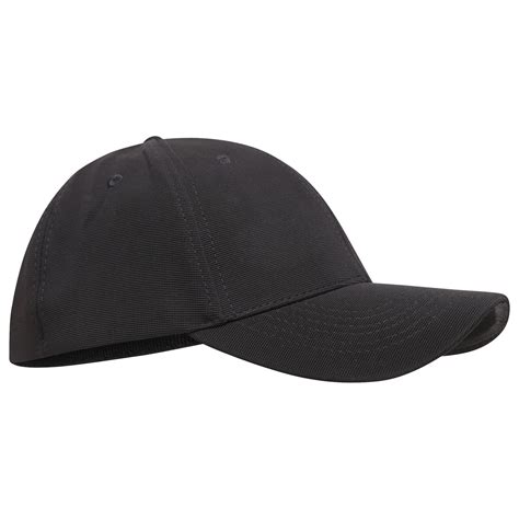 Designer Baseball Cap Fitted Plain Curved Peak Caps Black Grey Navy