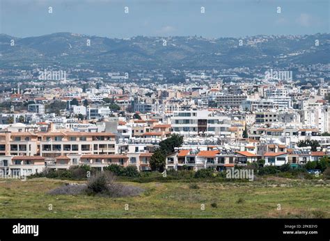 Paphos Paphos District Cyprus March 23 2023 Skyline Over Holiday