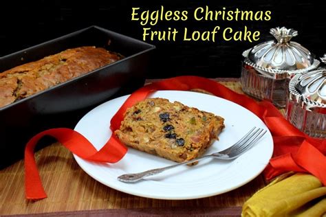 This spiced christmas cake is the talk of the table. Eggless Christmas Fruit Loaf Cake