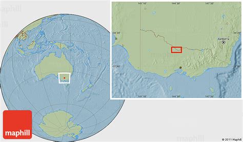 Savanna Style Location Map Of Bald Rock Hill Shading