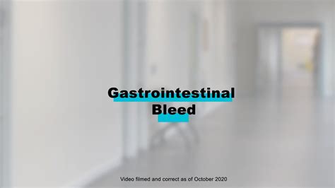 Endoscopy Procedures Gastrointestinal Gi Bleed Youtube