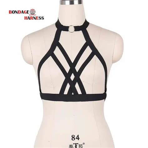 buy bound strap black elastic body harness adjustment bra midnight sex