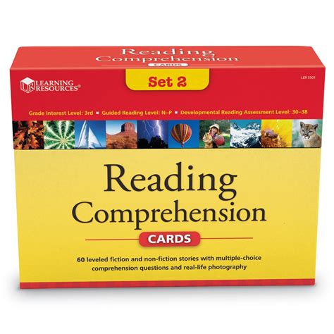 Learning Resources Reading Comprehension Card Set 2 Buy Online In Uae