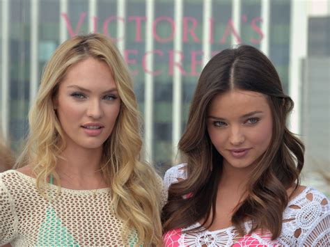 Candice Swanepoel And Miranda Kerr At 2012 Victoria’s Secret Swim Collection Launch In Beverly
