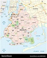 Map brooklyn new york city Royalty Free Vector Image