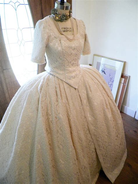 Wedding Dress Lace Wedding Dress Marie Antoinette Wedding Dress