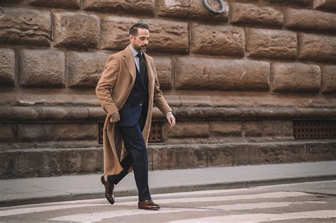 A Classic Mens Camel Overcoat Outfit Idea He Spoke Style
