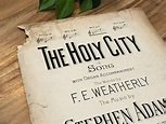 The Holy City Song by Weatherly Stephen Adams 1892 Boosey Co | Etsy