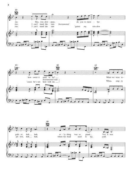 I Cant Stand The Rain By Tina Turner Digital Sheet Music For Piano
