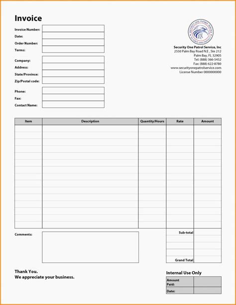 Moving Invoice Template Web Moving Company Invoice Template Step 1