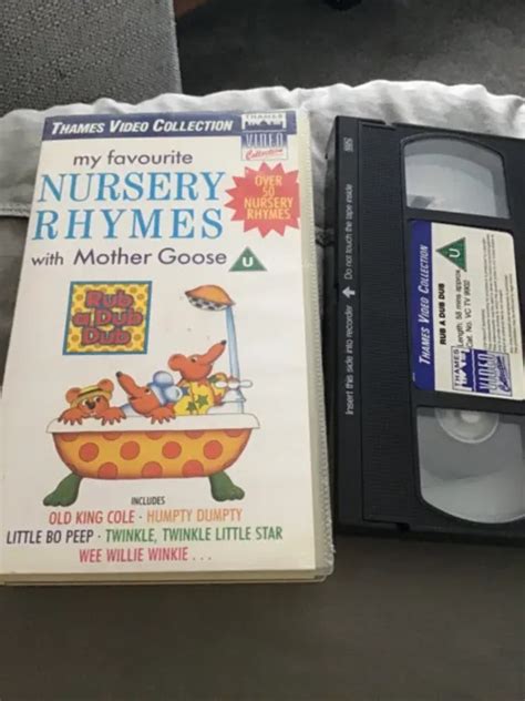 My Favourite Nursery Rhymes With Mother Goose Vhs 50 Nursery Rhymes £