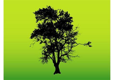 Tree Silhouette Graphics Ai Vector Uidownload