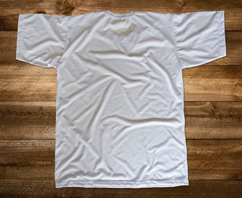 T Shirt For Mockup Color White View Back Stock Photo Image Of