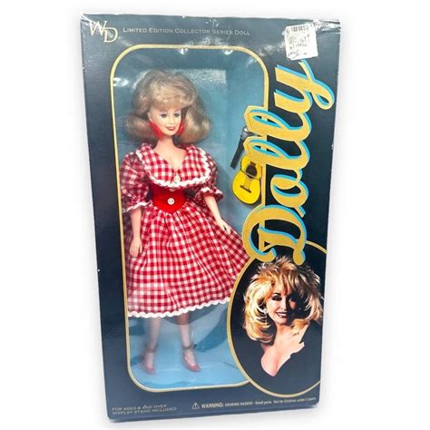 1996 Dolly Parton Wd Goldberger Limited Edition Doll Red Checkered