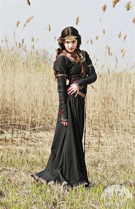 Buy 2 Get 15 Off Black Medieval Dress Lady Etsy Medieval Dress